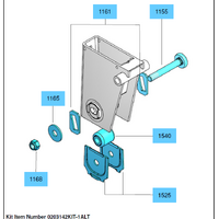 BPW Alignable Tapered sided Bush and pin kit 0203142KIT-1ALT