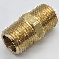 BRASS FITTING PIPE NIPPLE 1/2 X 1/2