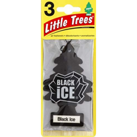 Little Tree Air Freshener Black Ice 3PK