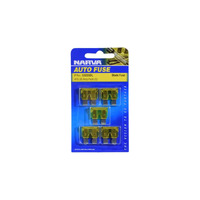 NARVA 20 AMP YELLOW STANDARD ATS BLADE FUSE (Blister pack of 5) 52820BL