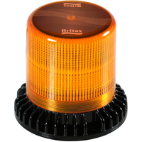 Britax LED Beacon Amber 2500 Lumens 6x10W 10-30v 3-Bolt Mount 123x132mm IP67 BF600-00 