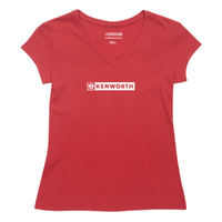 Women's Kenworth Banner T-shirt Red Size 14 C-KEN1056-14