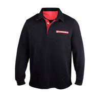 2XL Kenworth Rugby Polo in Black