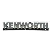 GENUINE KENWORTH Nameplate "KENWORTH" name black and silver