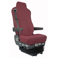 ISRI Seat 6860/870 Charcoal With L & R Armrests With Bolster & Rear Pocket S78-1090-12122