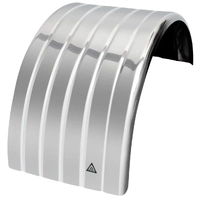 Lelox Stainless Steel Mudguard Grooved (Single)