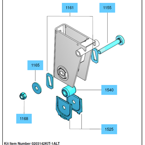 BPW Alignable Bush And Pin Kit Parallel sided 0203142KIT-1ALP 