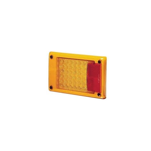 Jumbo LED Module Rear Direction Indicator Lamp with Red Retro Reflector 2138 Hella