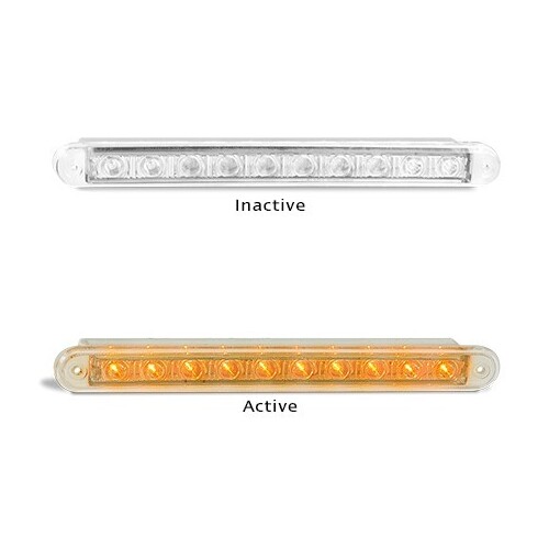 LED Autolamps Clear Front Indicator Strip Lamp 12V