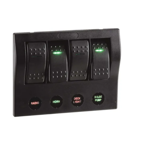 Narva 4-Way LED Switch Panel with Circuit Breaker Protection 63191