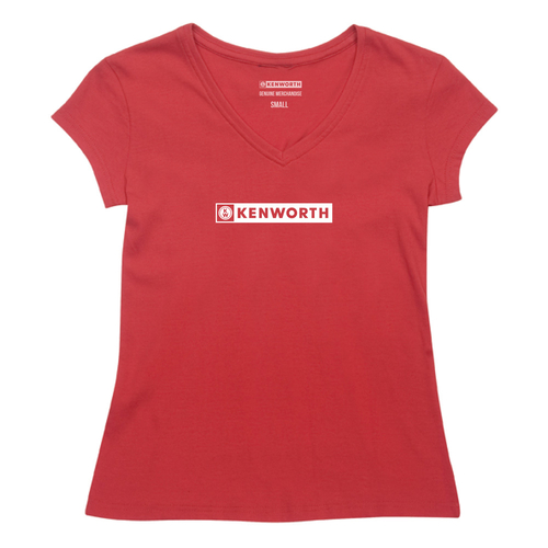 Women's Kenworth Banner T-shirt Red Size 14 C-KEN1056-14