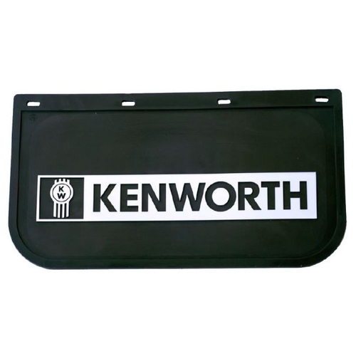 Kenworth Black/White Mudflap 610x330mm (Single)