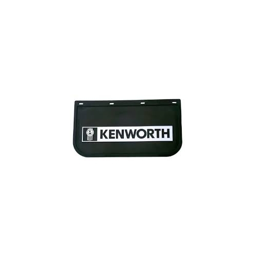 KENWORTH Mudflap black PVC with white background 61cm x 45cm