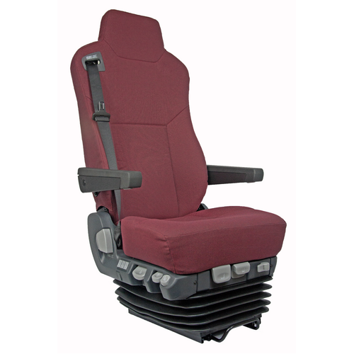 ISRI Seat 6860/870 Charcoal With L & R Armrests With Bolster & Rear Pocket S78-1090-12122