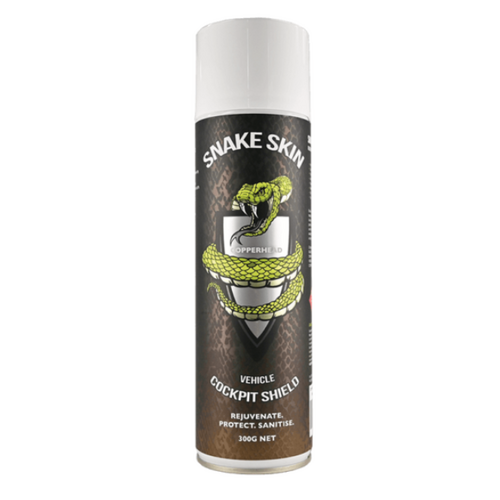 Snake Skin Copperhead Aerosol (New Car Fragrance) Cockpit Shield 300G