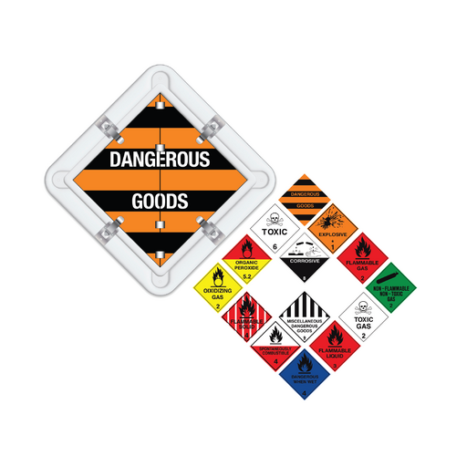 TRP Diamond Booklet Flip Over - Hazardous Signs 350mm x 350mm