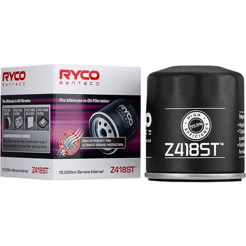 Ryco SynTec Oil Filter - Z418ST (Interchangeable with Z418)